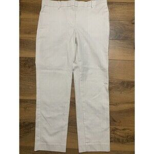 Ann Taylor White High Rise Pants Capri Ankle Length Summer Spring  Women’s 6